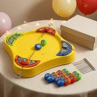 Raised Rim Rotating Top Battle Set Rounded Square Battle Top Arena Printed Graphics Pull Cord Arena Toy