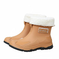Long-Lasting Short Rain Boots Stylish Short Rubber Rain Shoes Comfortable Waterproof Booties Easy to Clean for Men, Women, Gardening, Walking, Commuting