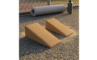 Slanted Cork Incline Block Flat Top Incline Incline Block Eco-Friendly Slant Board Long-Lasting for Stretching, Squats, Weight Training