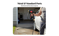 Safety Trigger Lock High Pressure Spray Heavy Duty Car Wash Water Long-Lasting Materials for DIY Enthusiasts, Siding Washing
