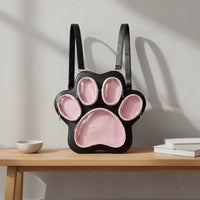 paw shaped Showcase Backpack Large Capacity paw shaped Display Backpack Japanese Style Fashion Accessory for Teens, Collectors, Conventions