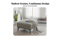 Modern Minimalist Design Padded Footstool Scratch-Resistant Square Padded Footrest Multifunctional Ottoman Solid Wood Legs for Homeowners, Pale Ice Workers, Pet Owners, Living Room, Entryway, Bedroom, Under Desk