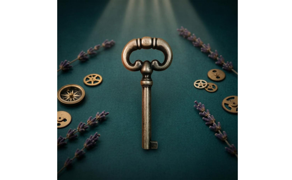 Clock Door Key Antique Style Bronze Clock Key Cylindrical Shaft