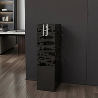Metal Umbrella Stand Elegant Umbrella Stand with Cutout Design Storage Bin Space-Saving Sturdy for Entryway, Hallway