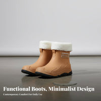 Long-Lasting Short Rain Boots Stylish Short Rubber Rain Shoes Comfortable Waterproof Booties Easy to Clean for Men, Women, Gardening, Walking, Commuting