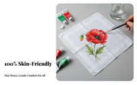 12 Pieces White Cotton Handkerchief Machine Washable Bulk White Handkerchiefs