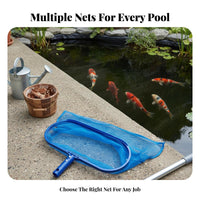 Swimming Pool Cleaning Net Universal Pole Fit Pool Skimmer Net Multi-Use