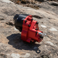 RC Crawler Gearbox Assembly Alloy Metal Gearbox with Steel Gear Set Precision-Built Transmissions for Trail Rigs