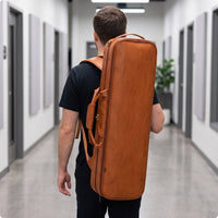 Hard Shell Violin Case with Shoulder Straps Textured Violin Case with Straps Lightweight Sturdy for Students, Lessons