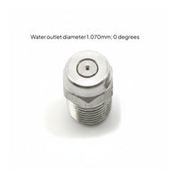 Rust-Resistant 1/4 Inch Male Thread Nozzle Long-Lasting High-Pressure Fan Nozzle Easy to Install for Professionals, Dust Suppression