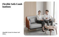 Light Luxury aesthetic Curved Reception Couch Nordic Aesthetic Sofa Modern Design Lounge Seating Supportive paddinging for Interior Designers, Business Owners, Homeowners, Hotel Lobby, Coffee Shop, Living Room
