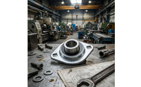 Triangular Flange Bearing Silver-Toned 3-Bolt Flange Bearing for Machinery