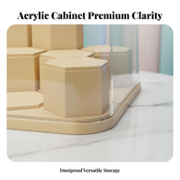 Clear Acrylic Display Case High Clarity Acrylic Display Box Particle-Resistant Proof Surprise Box Case Customizable Layout