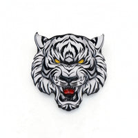 3D Tiger Head Emblem Self-Adhesive Tiger Head Badge Peel and Stick for Fuel Tank