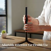 Tripod Center Column Aluminum Alloy 2-Section Extension Rod Stable Construction Telescopic Extension Rod for Online Broadcaster S, Vloggers, Travel