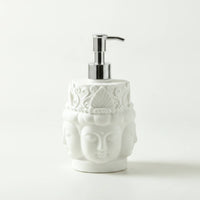 Decorative Buddha Head Dispenser Tabletop Dispenser with Pump for Vanity