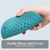 Drain-Clearing Drain Strainer Flexible Silicone Sink Strainer Easy to Strong Grip Cup Drain Cover for Renters, Families, Kitchen, Bathtub