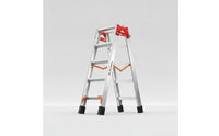 Aluminum Ladder versatileUse Foldable Ladder Heavy-Duty for Contractors, Electricians, Home Maintenance, Construction Sites, Outdoor Installation