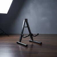 Space-Saving Foldable Guitar Stand Anti-Slip Feet Triangular Guitar Stand Padded Protection for Travel, Studio, Stage