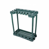 Multi-Slot Mop and Broom Organizer Heavy Duty Mop Rack Stand Easy to Assemble for Outdoor