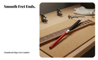 Replaceable Sandpaper Guitar Fret Beveling File Time Saving Fretboard Border Sanding Tool Long-Lasting for Luthiers, Guitarists, Fretwork