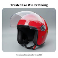 Electric Bike Helmet 3C Certified Riding Helmet with Visor Multi-Season Impact-Resistant Headwear for Men, Women, Winter