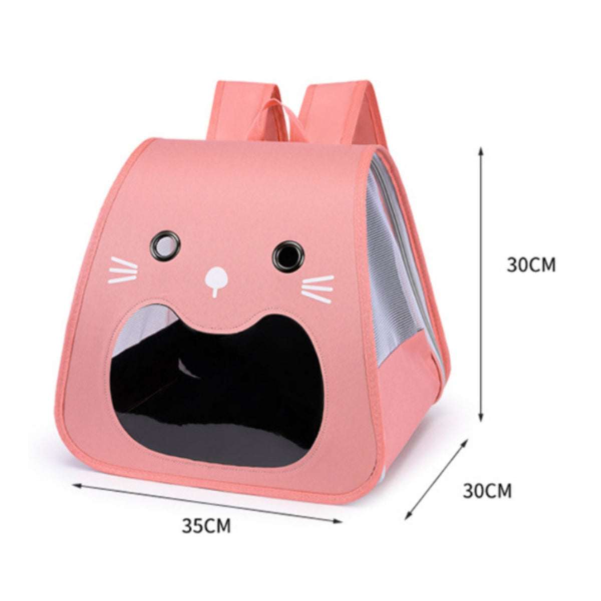 Foldable Pet Carrier Backpack Large Capacity Foldable Feline Travel Bag