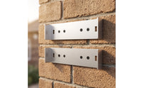 2 Pieces Aluminum Mailbox Mounting Bracket Metal Mailbox Bracket with Screws Long-Lasting Hardware Sturdy for Homeowners, DIYers, Post, Outdoor