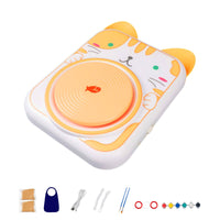 Handmade Electric Clay Wheel Creative Play Kids Pottery Machine Easy Craft for Students, Home, Classroom