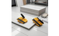 Yellow Metal Body Manual Carrying Clamp Flat Material Handling Slab Carrier Clamp Heavy Duty Glass Panel Lifter Non-Marking