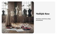 Stable Base Half Body Dress Form with Head Easy Assembly Female Mannequin Torso with Stand Lightweight Female Mannequin Torso for Boutique Owners, Fashion Designers, Online Sellers, Shop Window Display, Photography Studio, Photo Shoots, Home