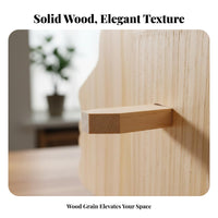 Wooden Head Shaped Glasses Stand Solid Wood Human Profile Sunglasses Holder Decorative Design Portrait Design Eyewear Display for Nightstand, Entryway