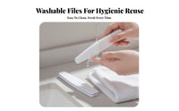 Nail File and Set Sturdy Grit Double-Sided Nail File Versatile Washable Emery Board for DIY Manicurists, Beginners, Manicure, Home, Travel