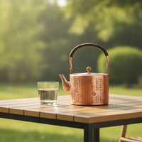Stovetop Copper Tea Kettle Elegant Copper Kettle Versatile Boiling Vessel Classic for Kitchen