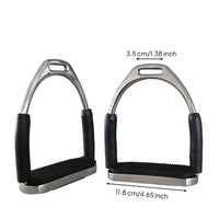 Flexible Foot Support Stainless Steel Rubber Padded Foot Support Non-Slip Equestrian Gear for Riders