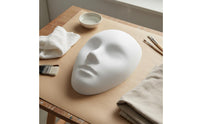 PVC Plastic Mask Easy to Paint Blank White Mask DIY Project for Crafters, Adults