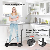 Heavy-Duty Under-Sink Pull-Out Trash Can Rack with Slide Rails