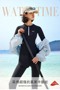 WaterTime 潜水服女水母衣冲浪潜水高级感湿衣防晒长袖分体游泳衣