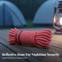 Sturdy Reflective Tent Rope Heavy-Duty Reflective Guy Line High-Strength for Hiking, Backpacking