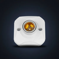 Pendant Light with E27 Lamp Holder for Living Room, Waterproof Ceiling Pendant with Square PC Design, Flame Retardant E27 Screw Base, 6A 250V