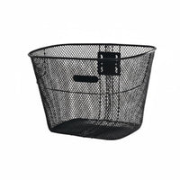 Universal Fit Front Cycle Basket Large Capacity Metal Mesh Bike Basket Heavy Duty Polished Finish for Commuters