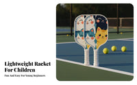 Indoor & Outdoor Use Kids Pickleball Paddle Easy to Learn Pickleball Paddle Anti-Slip Sweat-Absorbent Grip for Family, Backyard, Park, Beach