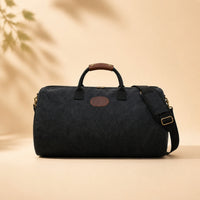 Canvas Travel Bag Heavy-Duty Canvas Holdall with Shoulder Strap Structured Travel Duffel Bag for Commuters