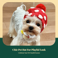 Pet Apparel Hat Christmas Adjustable for Small Pets