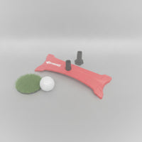 Golf Tee with Curved Base Low-Profile Golf Practice Tool for Golfers, Beginners, Driving Range