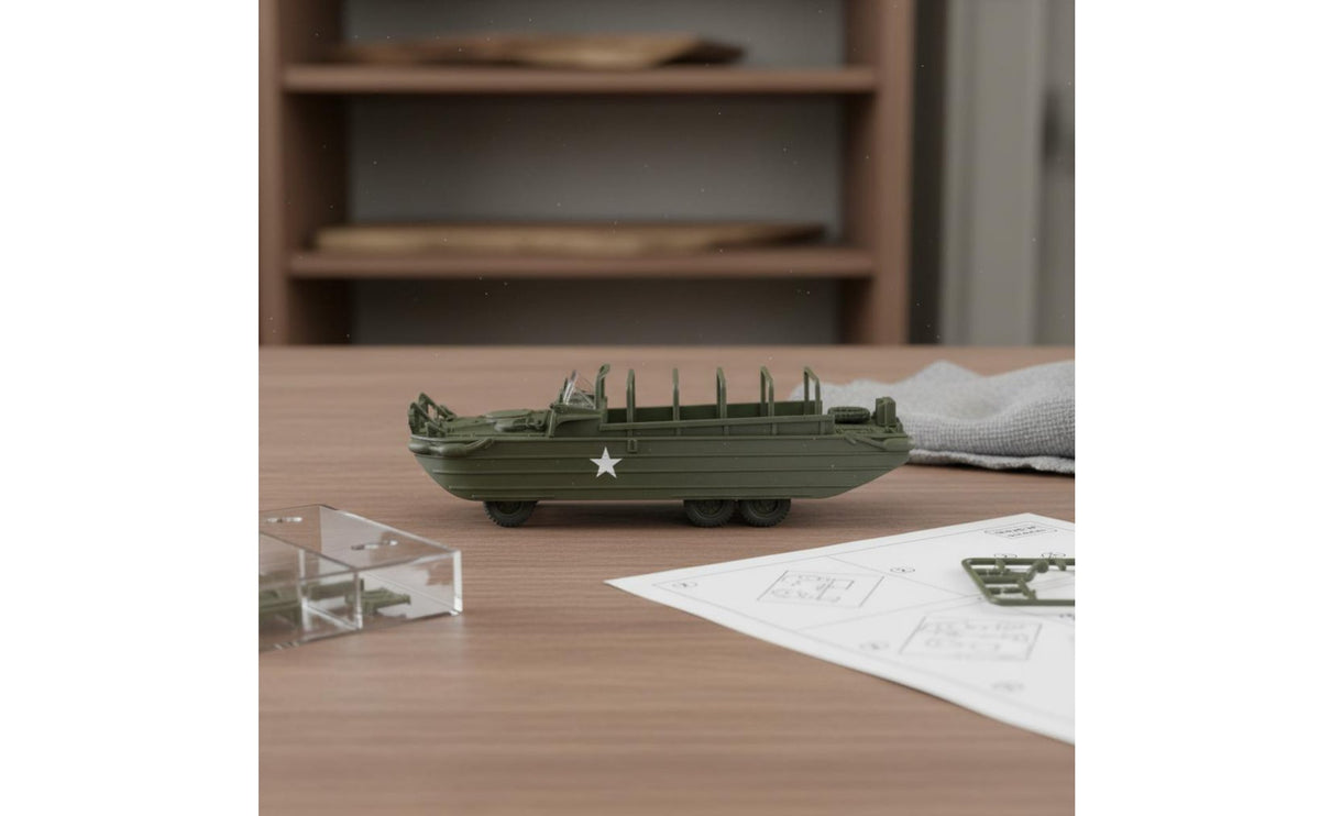 Vehicle Model Assembly Vehicle Model Olive Green for Kids, Shelf