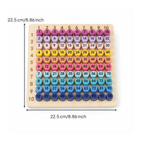 Multiplication Board Wooden Multiplication Game Board Fun for Children