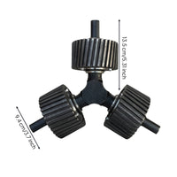 One-Piece Pellet Machine Press Wheel Assembly Replacement Press Wheel with Integrated Shaft Heavy-Duty Hardware for Farmers