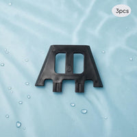 3 Pieces Surfboard Fin Alignment Plate Surfboard Fin Alignment Plate Angled Water Sports Gear