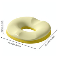 Slow Rebound Memory Foam Postpartum Seat Cushion Breathable Hemorrhoid Cushion Hollow Center Pressure Relief Seat Pad for Office, Car